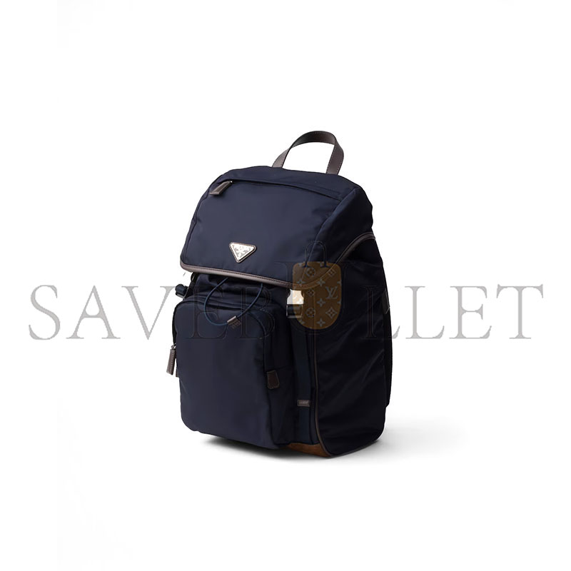 PRADA RE-NYLON AND LEATHER BACKPACK 2VZ135 (45*27*17cm) PRADA RE-NYLON AND LEATHER BACKPACK 2VZ135 (45*27*17cm)