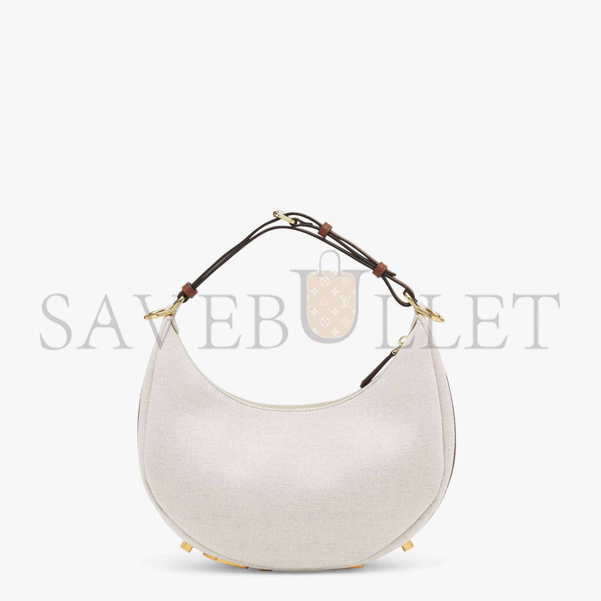 MEDIUM FENDI GRAPHY SMALL - WHITE CANVAS BAG 8BR798AKK1F1I3N (29*24.5*10cm)