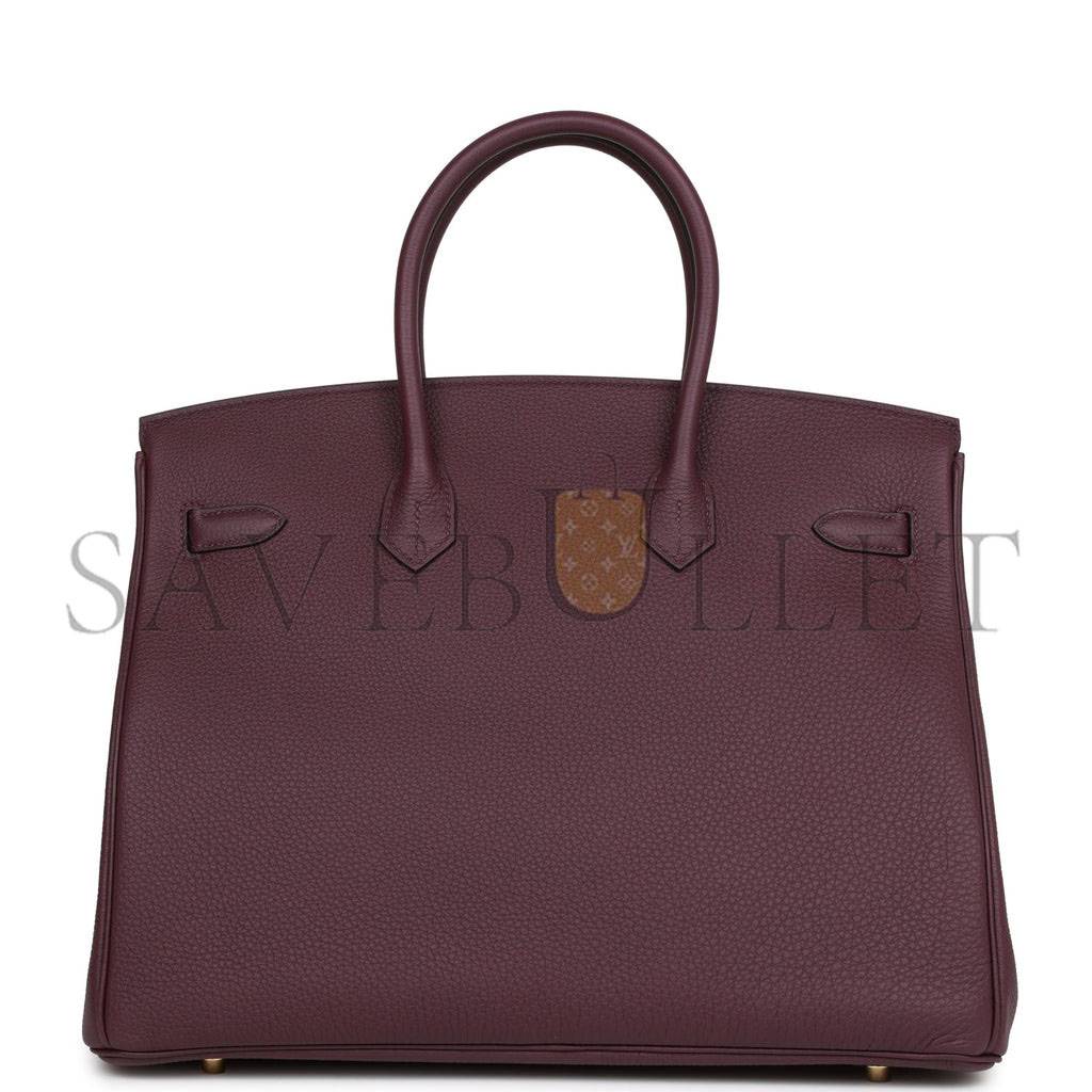 HERMES BIRKIN 35 CASSIS TOGO GOLD HARDWARE 39806150312030 (35cm)