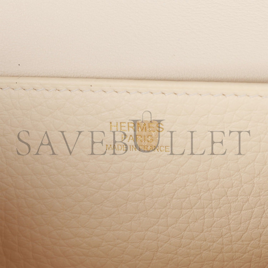 HERMES HALZAN 25 NATA CLEMENCE GOLD HARDWARE (25cm)