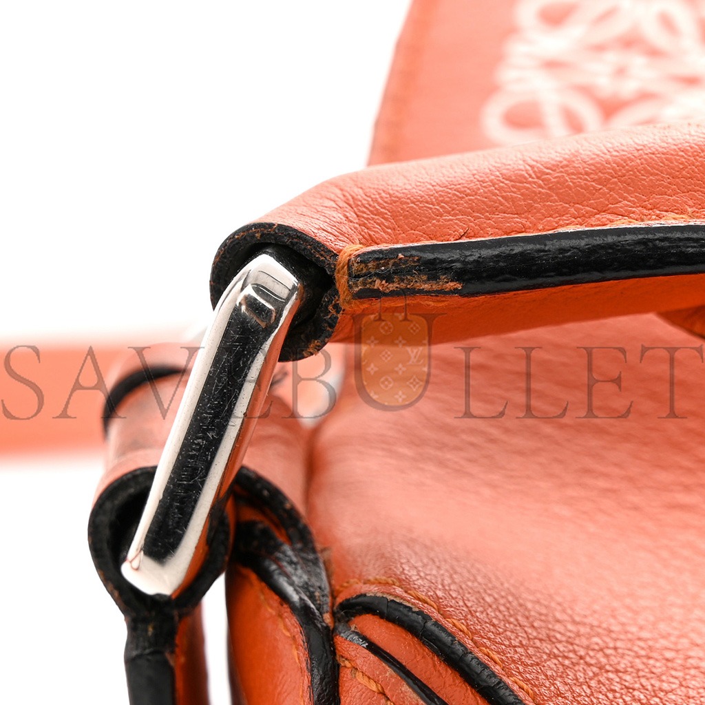 LOEWE CALFSKIN SMALL PUZZLE BAG CORAL (24*16.5*10.5cm)