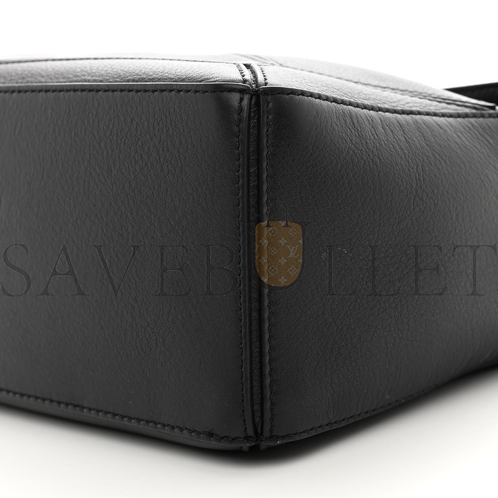 LOEWE CALFSKIN SMALL PUZZLE BAG BLACK (24*16.5*10.5cm)