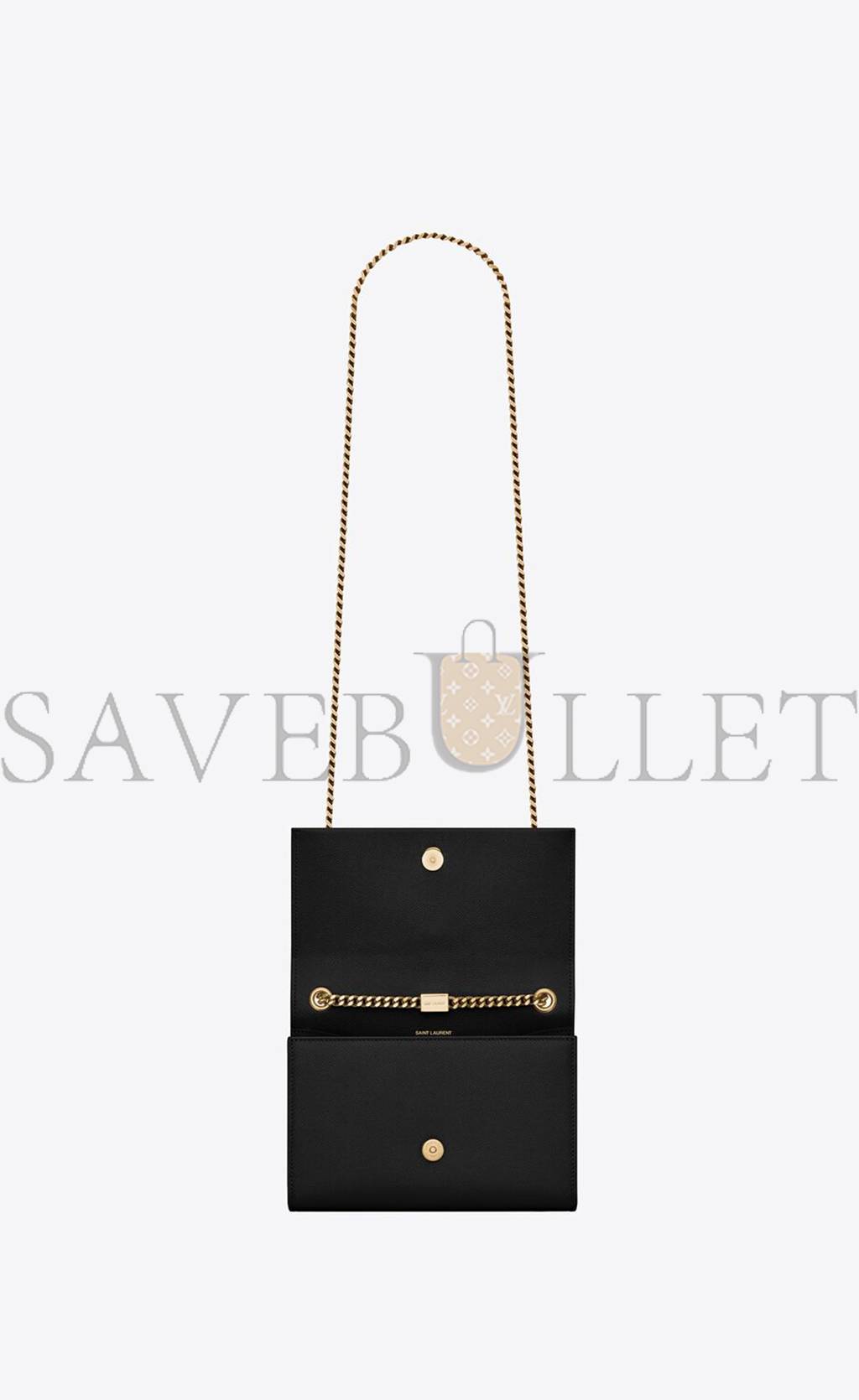 YSL KATE SMALL CHAIN BAG WITH TASSEL IN GRAIN DE POUDRE EMBOSSED LEATHER 474366BOW0J1000 (20*12.5*5cm)