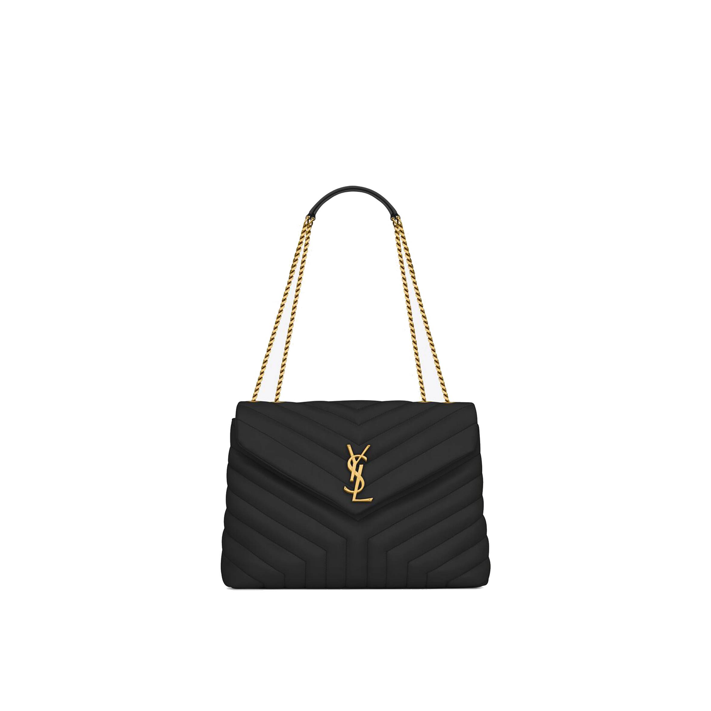 YSL LOULOU MEDIUM CHAIN BAG IN QUILTED LEATHER 574946DV7271000 (32*22*12cm)