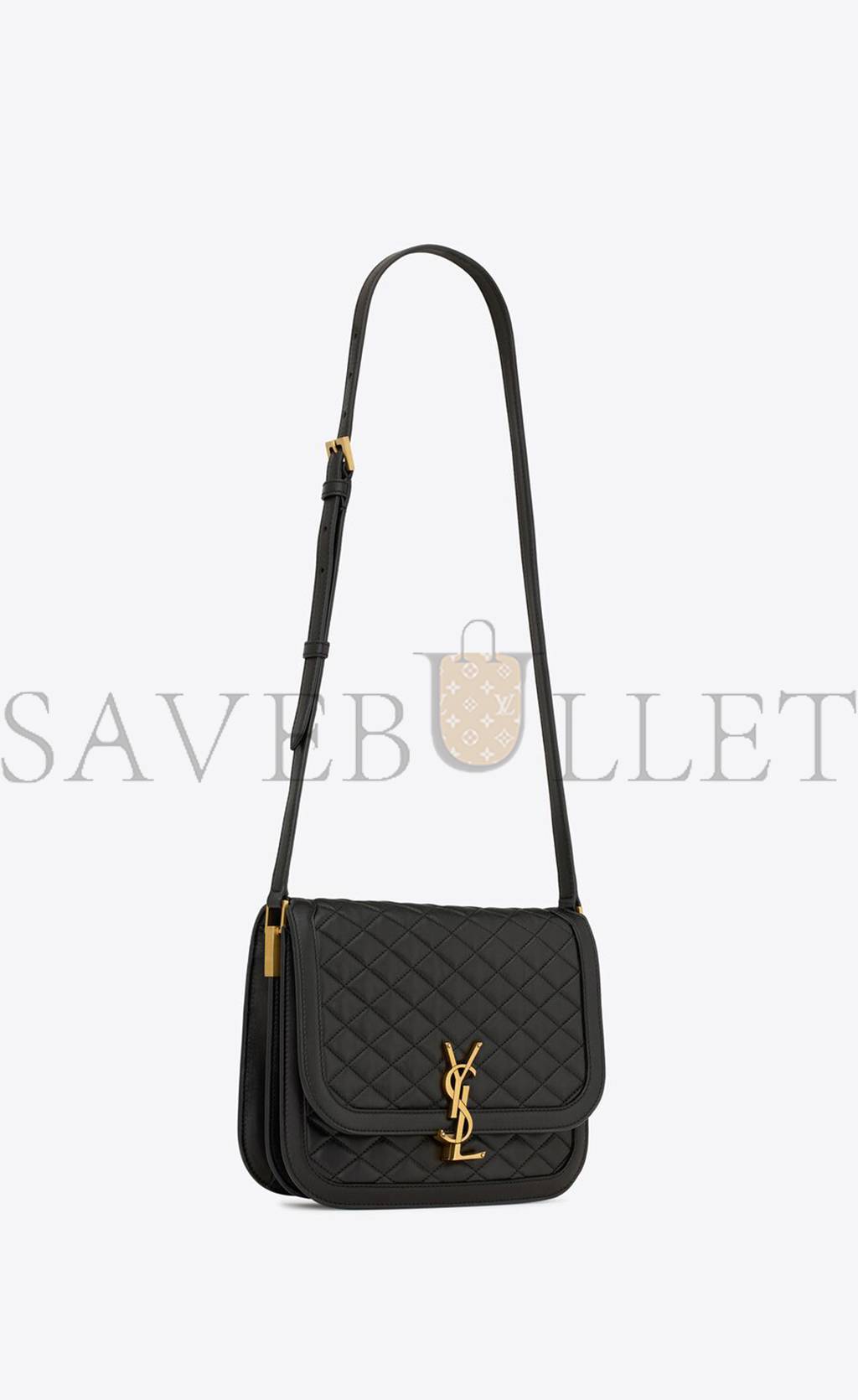 YSL SOLFERINO MEDIUM SUPPLE SATCHEL IN QUILTED LAMBSKIN (22*18*4cm)