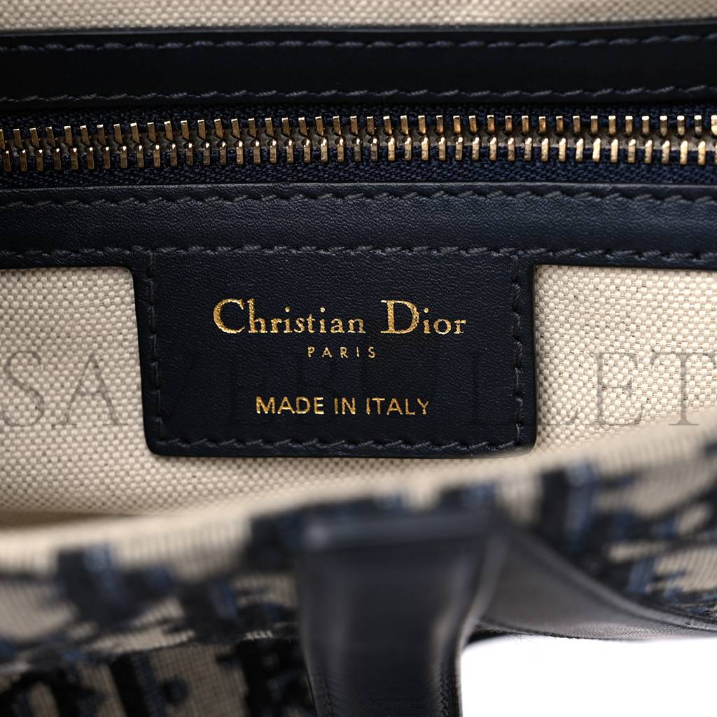 DIOR OBLIQUE SADDLE BAG BLUE (24*18*5.1cm)