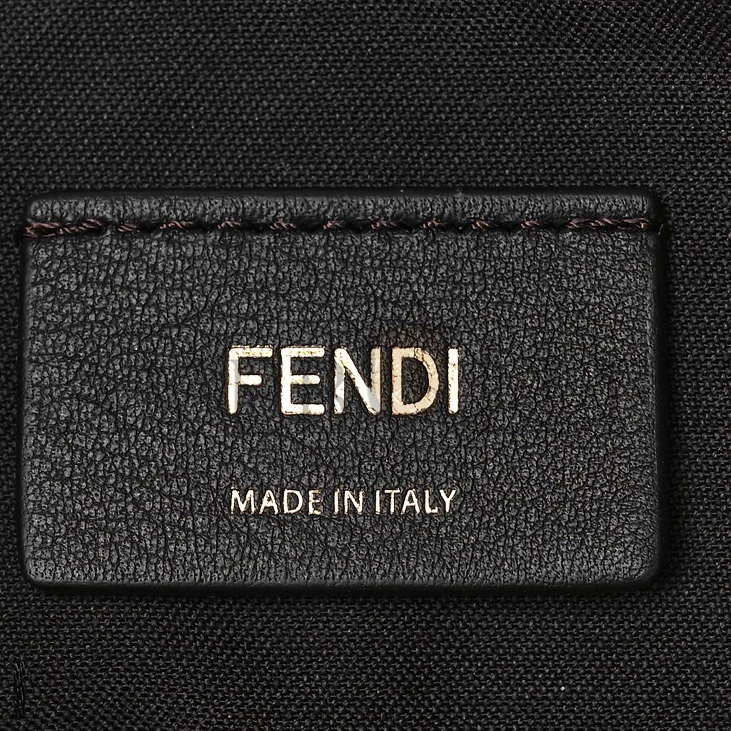 FENDI VITELLO GRACE MATTE SMALL FENDIGRAPHY HOBO BAG ANTHRACITE (27*17*9cm)